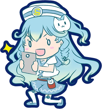 スマホを持つ七海波音